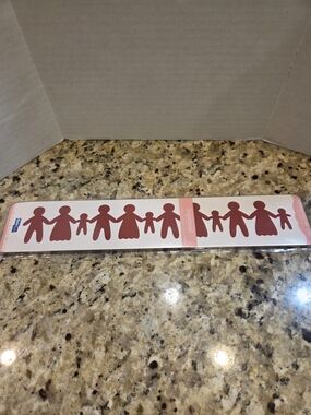 QuicKutz Border Die shapes 12" Gingerbread Family Dolls Scrapbooking Christmas